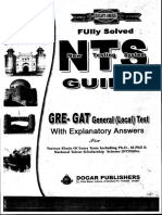 Dogar Unique Book NTS GRE GAT Navi Solved Prapration Guide
