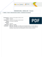 Unidad 1 - Tarea 0 - Reconocimiento de Saberes - Cuestionario de Evaluación - Revisión Del intentoPROGRAMACIÓN LINEAL
