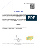Solvencia de Pago: Bolívar Y Ponte, Urbanizacion Las Mercedes, Vereda 30, S/ N Quien Tiene