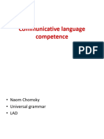 Communicative Lang - Competence