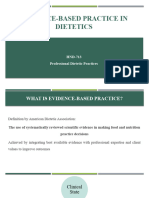 Evidence-Based Practice (EBP) in Dietetics