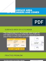 Sa of Cylinders and Cones