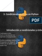 Condicionales y Ciclos en Python