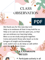 Class Observation