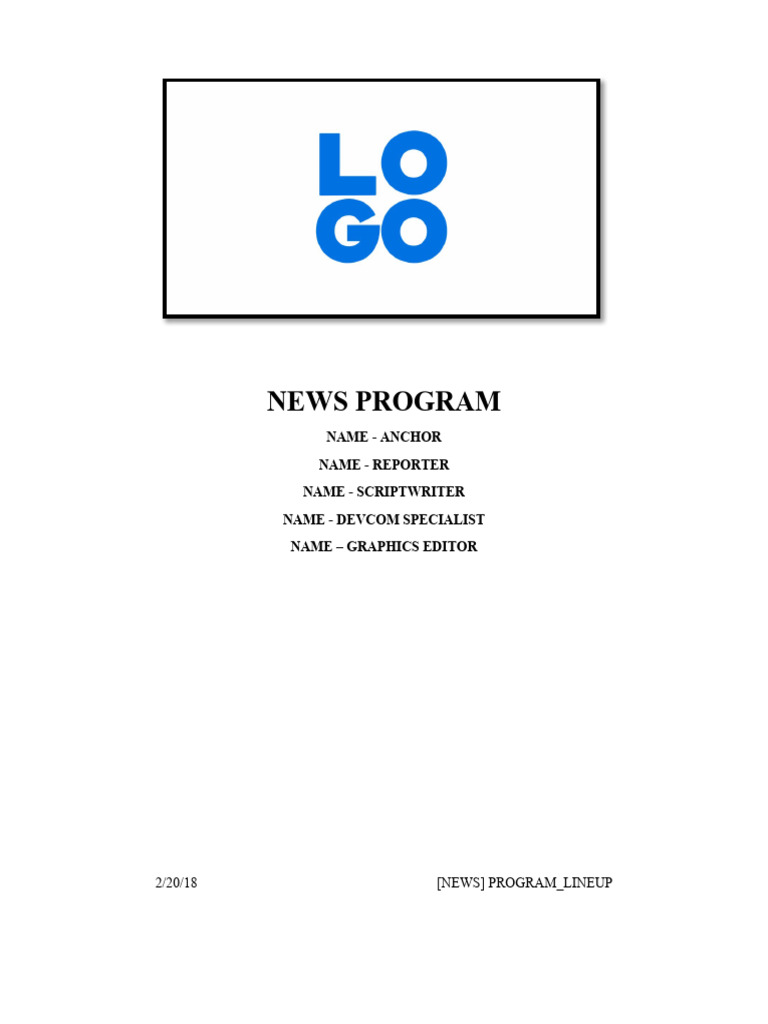 Bcra script format pdf broadcasting television news