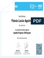 Certificado Argentina-Programa