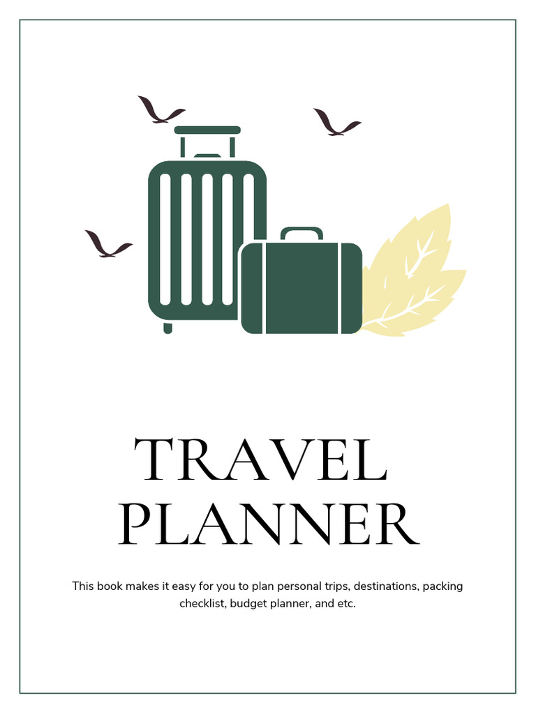Personal Travel Planner Template | PDF