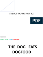 Sintax Workshop 2