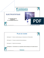 Cours Electrostatique 