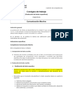 Consigna de Medición de Competencias (Comunicación Efectiva)