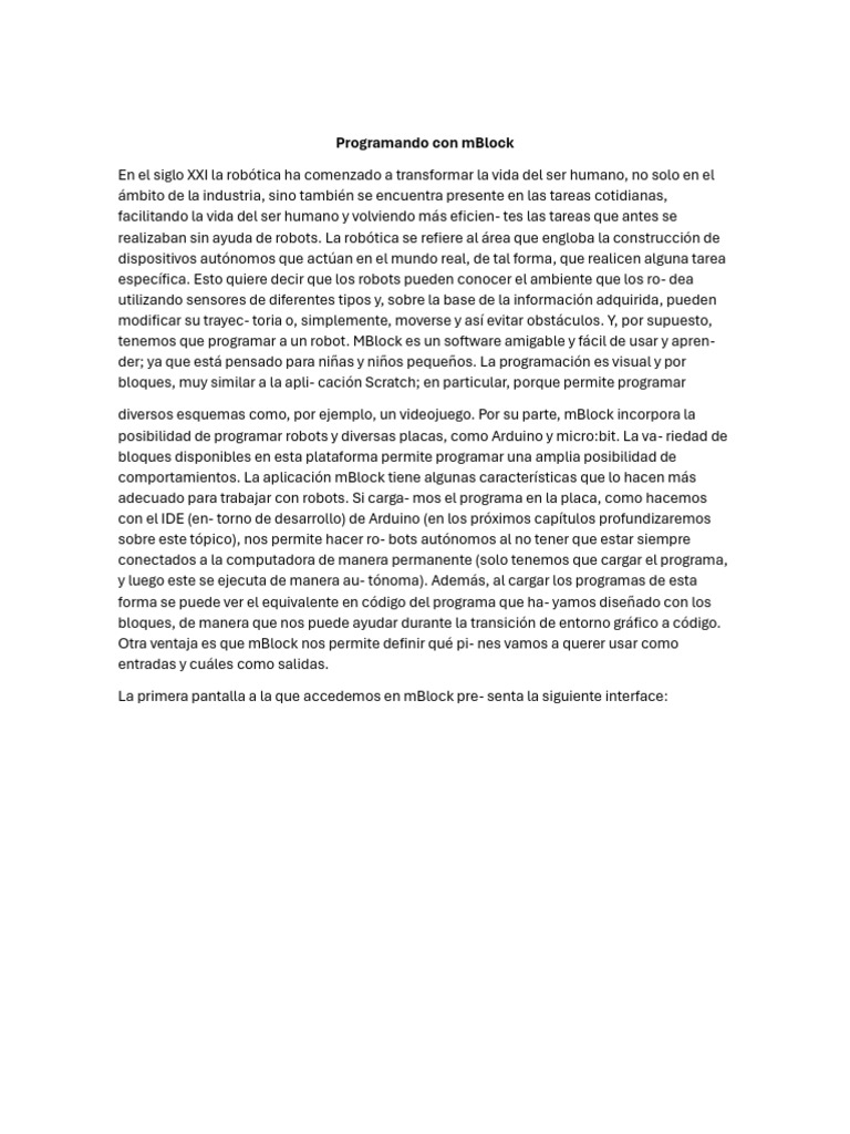 Programando con mblock pdf scratch lenguaje de programaci n robot