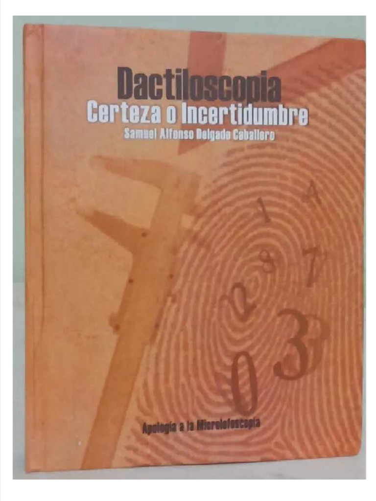 PDF Libro Dactiloscopia Samuel Delgado - Compress | PDF