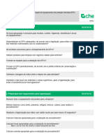 Checklist para Higienizacao de EPIs