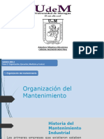 Organizacon Del Mantenimiento