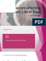 Factors Affecting Shelf Life of Food