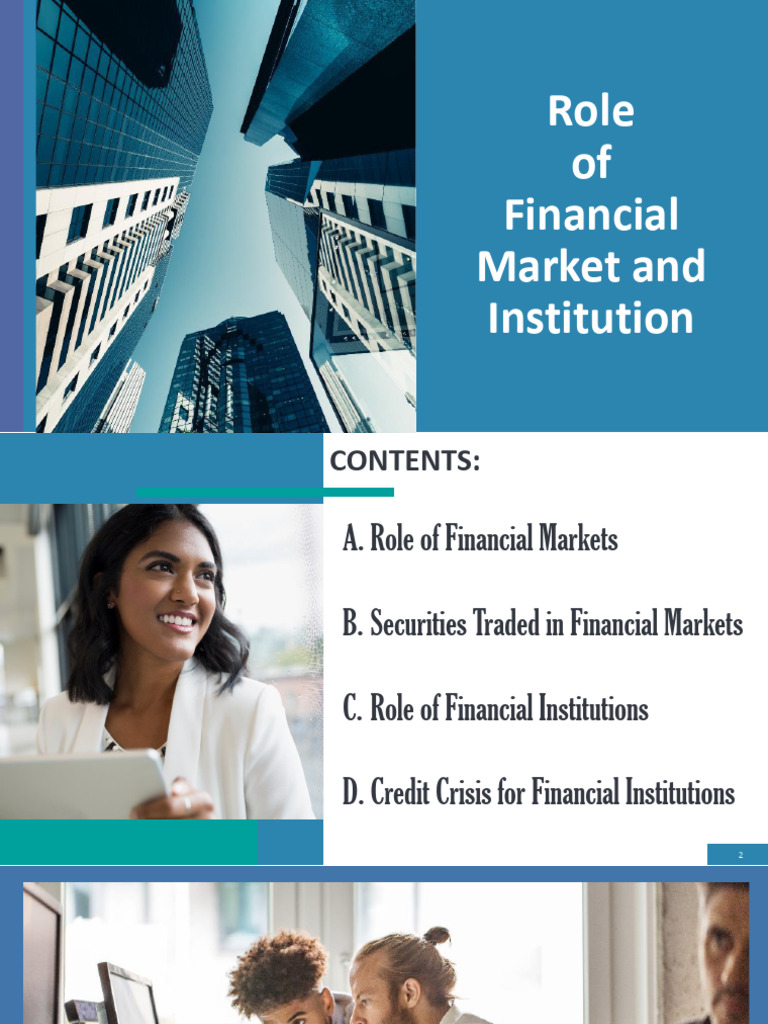 The Role of Financial Market | PDF | Financial Markets | Securities ...