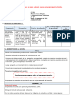 07 de Agost. Sesion Leemnos Un Texto Sobre La Buena Convivencia en La Familia