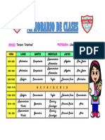 Horario Tercero Creativos 2024