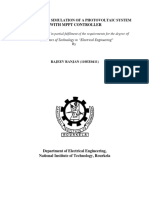 Modelling and Simulation of A Photovoltaic System