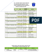 JADWAL ASESMEN SUMATIF AKHIR SEMESTE Dan PENGUJI TAHFIDZ