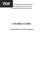 ENG3098.Career Development. Course Guide