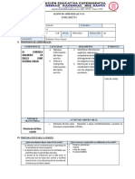 SESIÓN DE APRENDIZAJE - N3 1er Grado