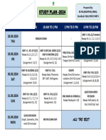 Study Plan 2024