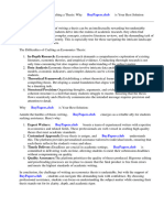 Economics Research Paper Sample
