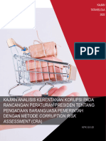 Analisis Kerentanan Korupsi Pada Rancangan Perpres Tentang PBJ