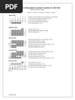 2023-2024 Academic Calendar With Summer