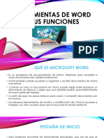 Herramientas y Funciones de Word