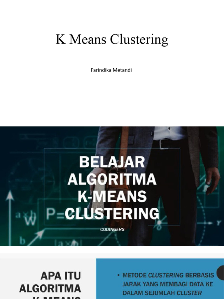 Simple - Algoritma K Means Clustering | PDF