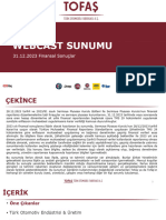 Tofas Webcast Sunumu 2023