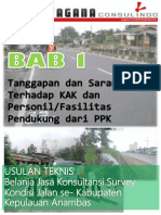 Tanggapan Dan Saran Kak Survey Kondisi Jalan