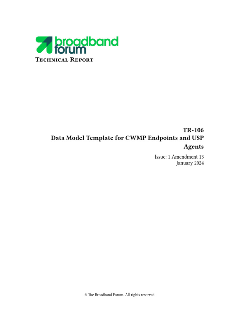 TR 106 1 13 0 | PDF | Xml | Information Technology