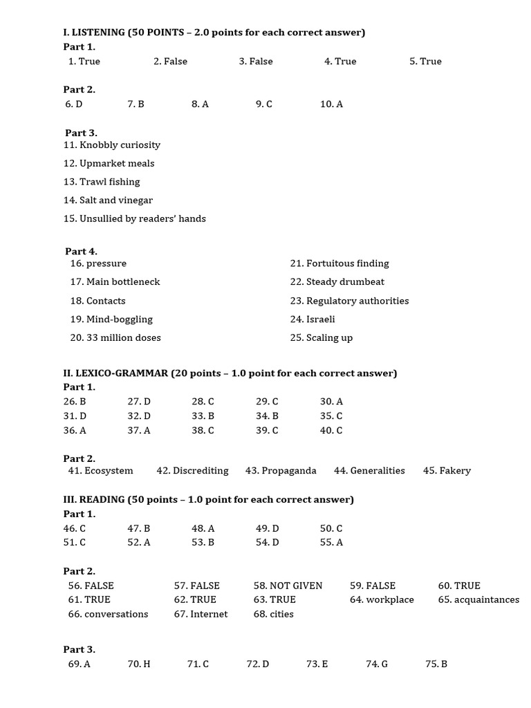 Key test 12 1 2024 pdf word linguistics