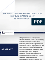 Structural Design Highlights of ACI 318 19 Part 2 of 2 Chapters