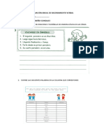 Evaluación Anual de RV 3er y 4to Grado