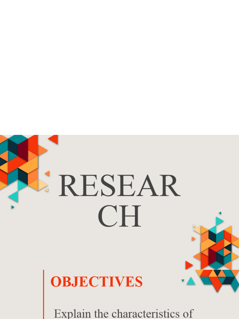 Characteristics Of Effective Research Pdf Experiment Scientific