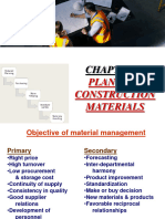 Planning Construction Materials
