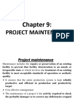 Project Maintenance