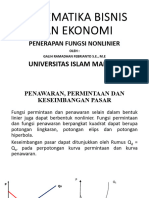 Penerapan Fungsi Non Linier