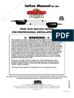 GTO Gate Opener Gate Operator Manual Pro2002XL