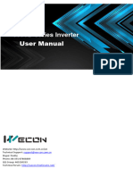 WECON 8000B Inverter User Manuel 2019