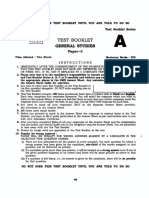 Test Booklet General Studies Paper-I: Instructions