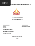 Sample Lab Report of C