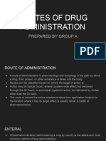 Routes of Drug Administration