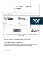 Comprovante de Inscrição - Doity