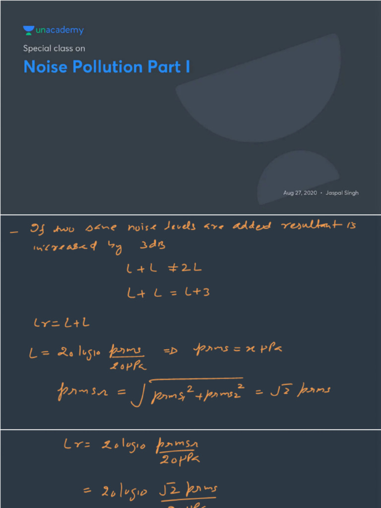 Noise Pollution Part I With Anno 1709104199535 Pdf