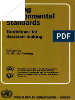Setting Environmental Standards, Guidelines For Decision Making